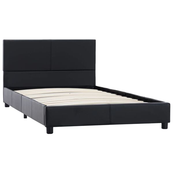 vidaXL Bedframe kunstleer zwart 100x200 cm