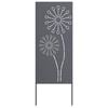 vidaXL Tuin Privacy Screen Antraciet 50 x 140 cm Koudgewalst staal