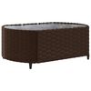 vidaXL 7-delige Loungeset met kussens poly rattan bruin