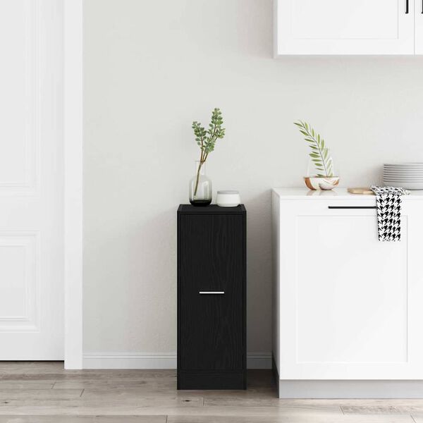 vidaXL Apothekerskast Zwart eiken 30 x 41 x 77,5 cm Bewerkt hout