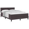 vidaXL Boxspringbed met matras Donkerbruin 140 x 190 cm Stof