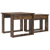 vidaXL Koffietafel Set 2 pcs Gerookt eiken Bewerkt hout
