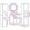 vidaXL Badkamermeubelset Wandgemonteerd 4 pcs Oud Hout Bewerkt hout