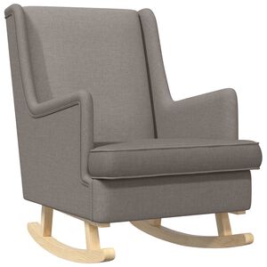vidaXL Schommelstoel Taupe 62 x 80 x 85 cm Stof