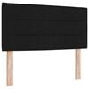 vidaXL Boxspringbed met matras met hoofdeinde Zwart 120 x 200 cm Stof
