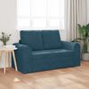 vidaXL Slaapbank 60cm Blauw Fluweel