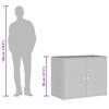 vidaXL Tuinkast 100x55,5x80 cm poly rattan grijs