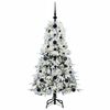 vidaXL Kunstmatige Inklapbare Kerstboom Wit 120 cm PE en PVC