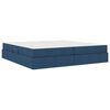 vidaXL Opbergbed met matras met matras Blauw 200 x 200 cm Polyester
