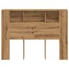 vidaXL Hoofdbordkast Artisan Eiken 140x18,5x102,5 cm Bewerkt Hout