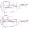 vidaXL Tuinbankenset 4 pcs Bruin en Cr&egrave;me