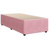 vidaXL Boxspring met matras fluweel roze 90x190 cm
