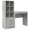 vidaXL Bureau met lade 2 pcs Beton Grijs