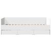 vidaXL Slaapbank met lades zonder matras 100x200 cm wit