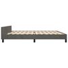 vidaXL Bedframe zonder matras 200x200 cm fluweel donkergrijs