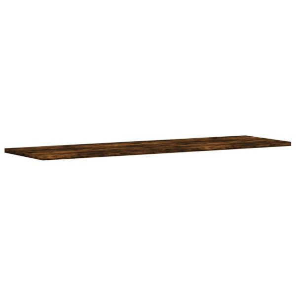 vidaXL Wandschappen 4 st 100x30x1,5 cm bewerkt hout gerookt eikenkleur