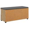 vidaXL Halbank met kussen met lade Artisan Eiken 100 x 38 x 46 cm