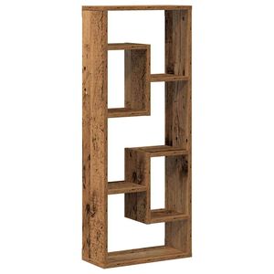 vidaXL Wandplank 36x16x90 cm bewerkt hout oud houtkleurig
