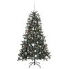 vidaXL Kunstkerstboom met 150 LED Groen 150 cm PVC en Plastic en Staal