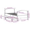 vidaXL Bedframe zonder matras massief grenenhout wit 90x190 cm