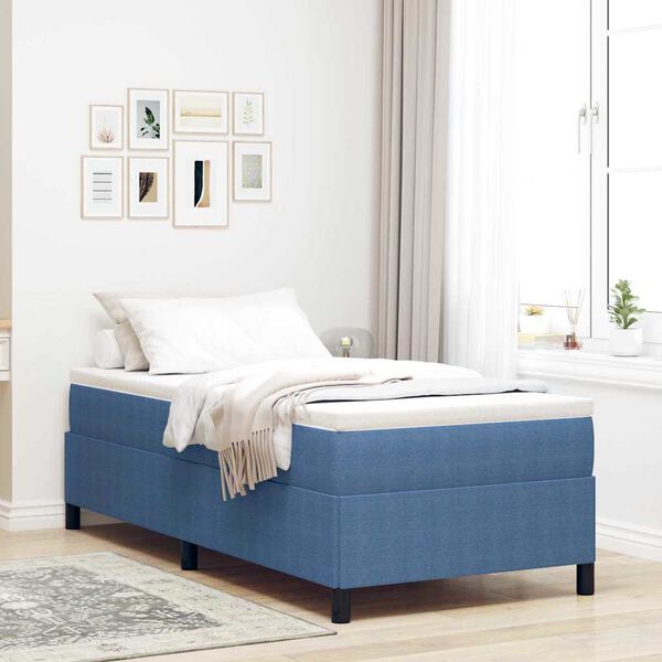 vidaXL Bedframe Blauw 80 x 200 cm Katoenen stof