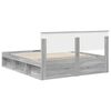 vidaXL Bedframe Grijs Sonoma 160 x 200 cm Massief grenenhout
