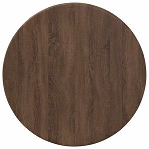 vidaXL Tafelblad &Oslash; 30 x 1,5 cm Rond Bewerkt hout Bruin eiken