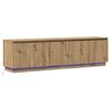 vidaXL TV-kast Artisan Eiken 180 x 38 x 49 cm Bewerkt hout