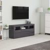 vidaXL Tv-meubel 120x30x50 cm bewerkt hout hoogglans grijs
