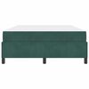 vidaXL Bedframe met matras Donkergroen 140 x 200 cm Stof