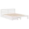 vidaXL Bedframe zonder matras massief grenenhout wit 160x200 cm