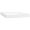 vidaXL Boxspring met matras en LED kunstleer zwart 140x190 cm