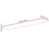 vidaXL Tafelblad rechthoekig 180x30x3,8 cm massief mangohout