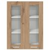 vidaXL Hangkast Riga Artisan Eiken 60 x 31 x 80 cm Bewerkt hout