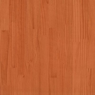 vidaXL Bedframe met hoofdbord massief grenenhout wasbruin 180x200 cm