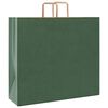 vidaXL Papieren zakken 250 st met hengsels 54x15x49 cm groen