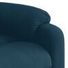 vidaXL Fauteuil elektrisch verstelbaar fluweel blauw