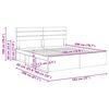 vidaXL Bedframe Grijs Sonoma 180 x 200 cm Massief grenenhout