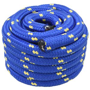 vidaXL Boottouw 25 m 4 Blauw PP