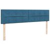 vidaXL Ottoman bed met matrassen 160x200cm fluweel donkerblauw
