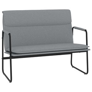 vidaXL Bankje 100x64x80 cm stof lichtgrijs