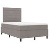 vidaXL Boxspring bed met matras met LED Taupe 120 x 190 cm Stof