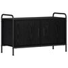 vidaXL Tv-meubel 79,5 x 33 x 50 cm Zwart eiken Bewerkt hout
