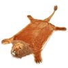 vidaXL Leeuwenvloerkleed pluche 205 cm bruin