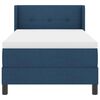 vidaXL Boxspringbed met matras Blauw 190 x 90 cm Polyester