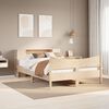 vidaXL Bedframe zonder matras massief grenenhout 135x190 cm