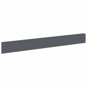 vidaXL Gazonrand 10 st 100 x 12 cm Staal Antraciet