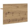 vidaXL Wandgemonteerde kapstok met plank Artisan Eiken 60 x 40 x 12 cm