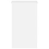 vidaXL Bureau 90x45x76 cm bewerkt hout hoogglans wit