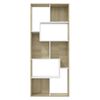 801882 vidaXL Boekenkast Wit en Sonoma Eik 67x24x161 cm Bewerkt Hout